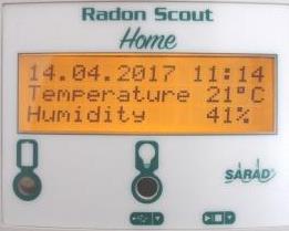 Radon Scout Home画面例